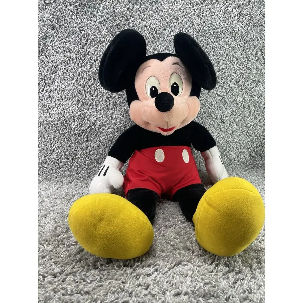 Mickey and Minnie Mouse Disney Store Plush Toy Set Large 24 Inch Multicolor